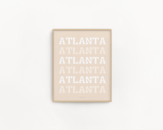 Atlanta City Art Print - Calladine Creative Co