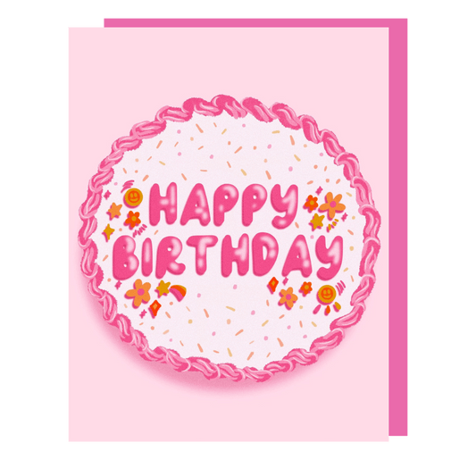 Happy Birthday Cake Greeting Card - Calladine Creative Co