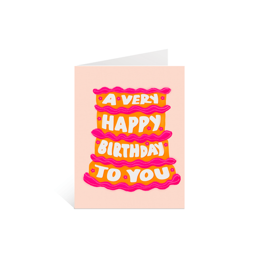 A Very Happy Birthday Greeting Card - Calladine Creative Co