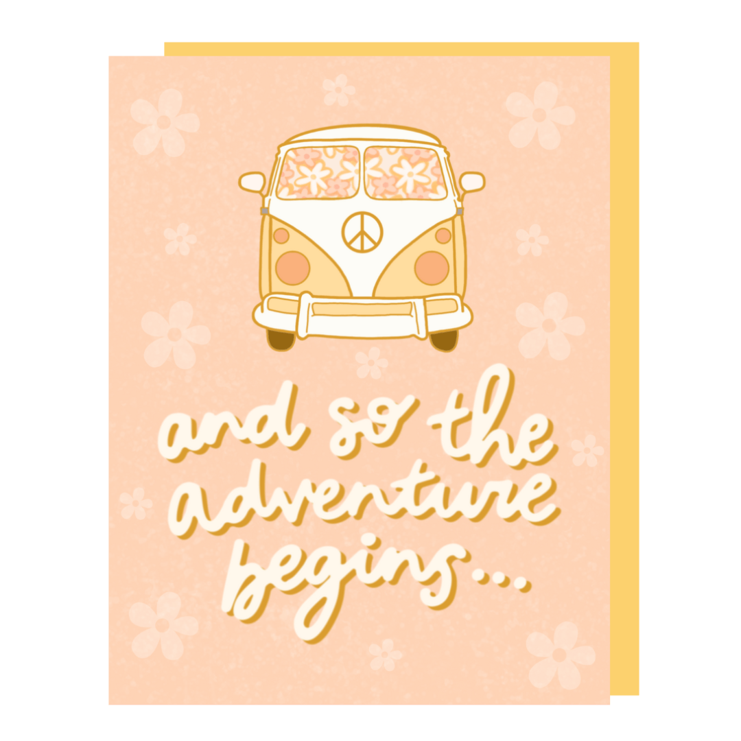 And So The Adventure Begins Greeting Card - Calladine Creative Co