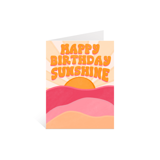 Happy Birthday Sunshine Greeting Card - Calladine Creative Co