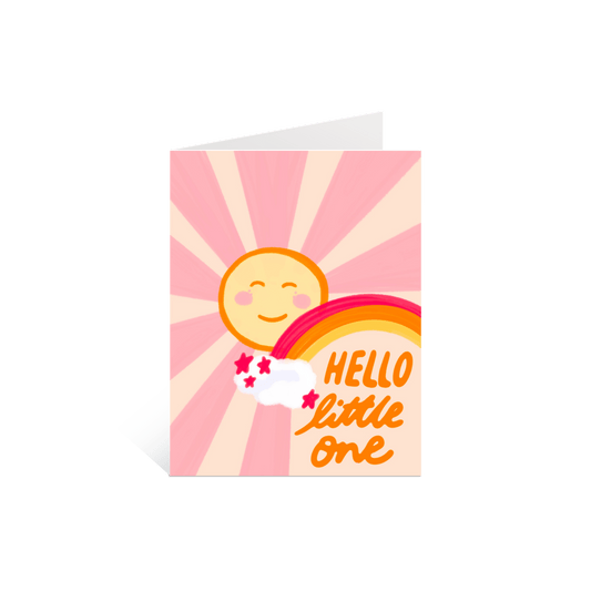 Hello Little One Greeting Card - Calladine Creative Co
