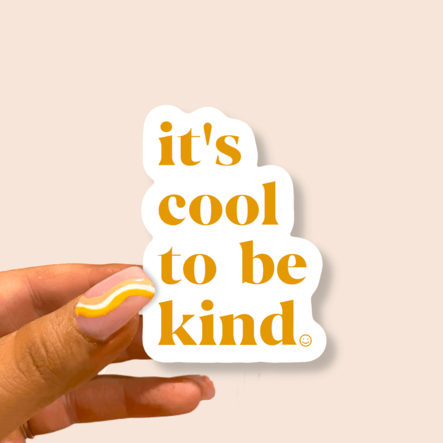 It's Cool To Be Kind Sticker - Calladine Creative Co