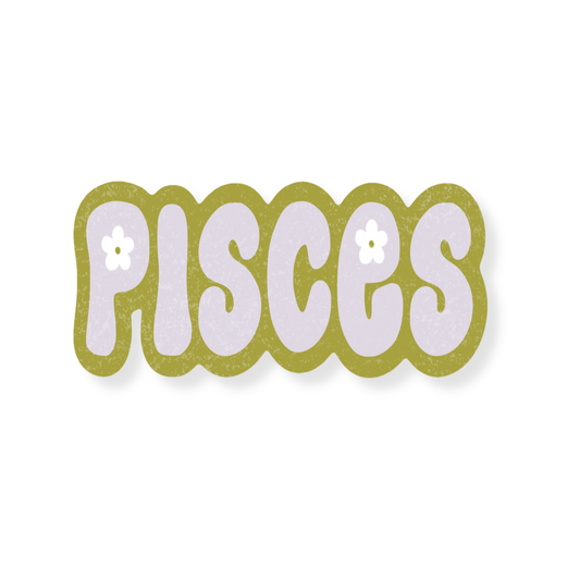 Pisces Zodiac Sticker - Calladine Creative Co