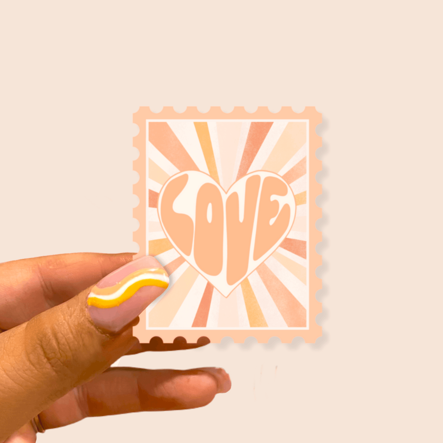 Retro Love Sticker - Calladine Creative Co
