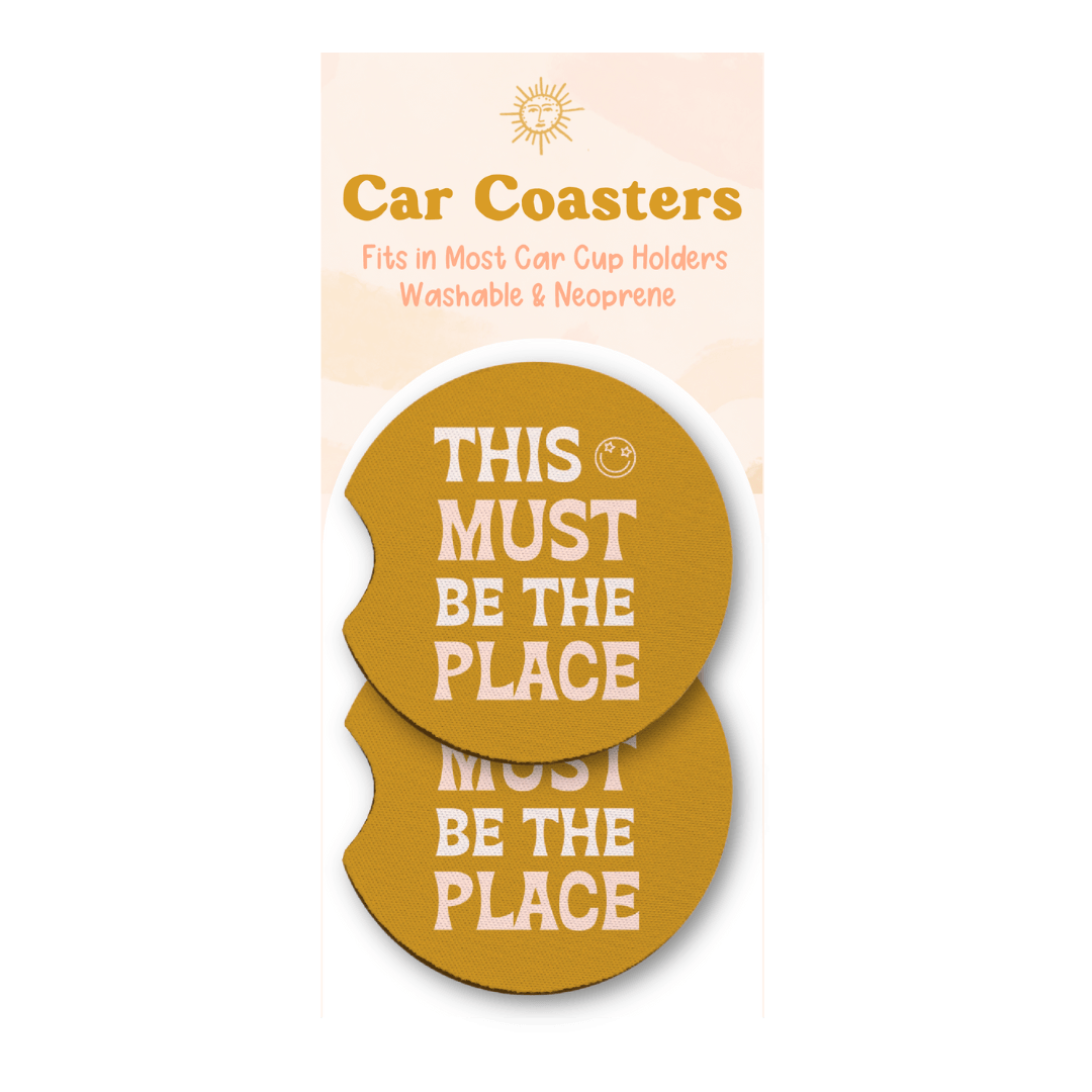 This Must Be The Place Car Coaster Set - Calladine Creative Co